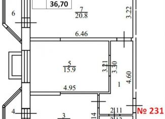 Продается 2-комнатная квартира, 64.2 м2, Химки, улица Академика Грушина, 10, ЖК Аврора