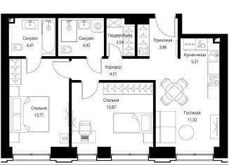 Продажа 2-ком. квартиры, 63.9 м2, Москва, метро Селигерская