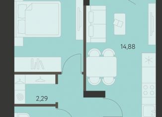 Продам 1-комнатную квартиру, 38.3 м2, Екатеринбург, метро Чкаловская, улица Вильгельма де Геннина, 23