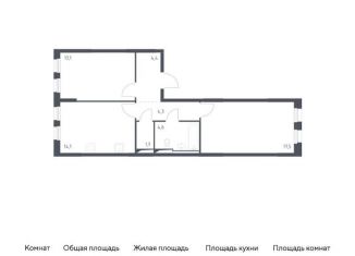 Продажа двухкомнатной квартиры, 59.7 м2, Москва, Ленинградское шоссе, 229Ак2