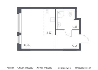 Продается квартира студия, 26.4 м2, Колпино