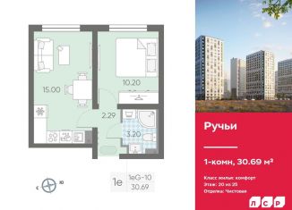Однокомнатная квартира на продажу, 30.7 м2, Санкт-Петербург, метро Гражданский проспект