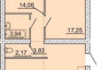 Продам двухкомнатную квартиру, 80.1 м2, Воронежская область, улица 70 лет Победы, 11