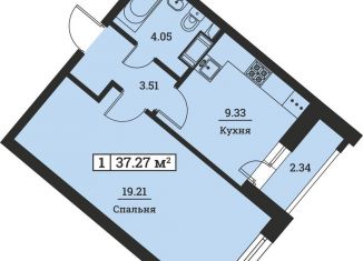 Продам 1-ком. квартиру, 37.3 м2, Мурино, ЖК Урбанист, Екатерининская улица, 19