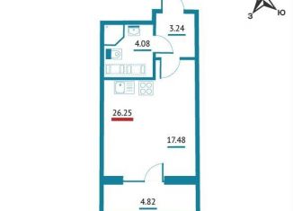 Продается квартира студия, 26.3 м2, Ленинградская область