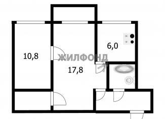 Продажа 2-ком. квартиры, 43 м2, Новосибирск, улица Бориса Богаткова, 186, метро Берёзовая роща