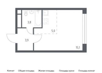 Продаю квартиру студию, 27.8 м2, Москва, станция Зорге, 3-я Хорошёвская улица, 17А