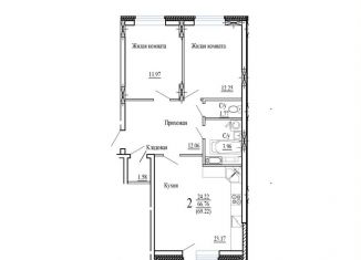 Продается 2-ком. квартира, 69.2 м2, Воронеж, проспект Труда, 139Бк1