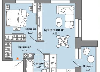 Продается двухкомнатная квартира, 44 м2, Киров