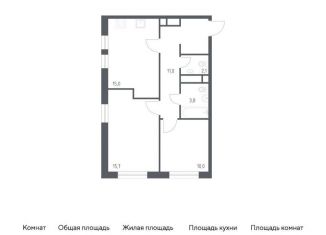 Продаю 2-ком. квартиру, 58 м2, Москва, 3-я Хорошёвская улица, 17А, ЖК Вереск