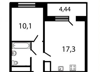 Продается однокомнатная квартира, 34.5 м2, Санкт-Петербург, метро Звёздная, Пулковское шоссе, 95к3