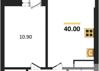 Продаю однокомнатную квартиру, 40 м2, Воронеж, ЖК Микрорайон Боровое, улица Фёдора Тютчева, 93/4