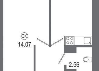 1-комнатная квартира на продажу, 43.9 м2, Иркутск, Октябрьский округ