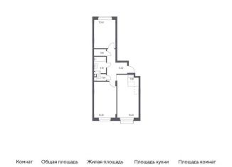 Продаю 2-ком. квартиру, 62.4 м2, поселение Рязановское, улица Уточкина, 8к1