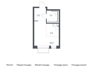 Продам квартиру студию, 21.7 м2, Московская область, жилой комплекс Томилино Парк, к6.1