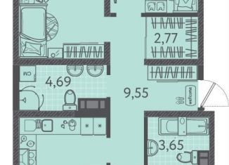 3-ком. квартира на продажу, 77.5 м2, Краснодарский край