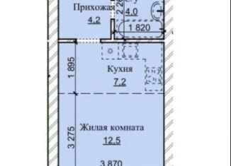 1-комнатная квартира на продажу, 29.2 м2, рабочий поселок Южный