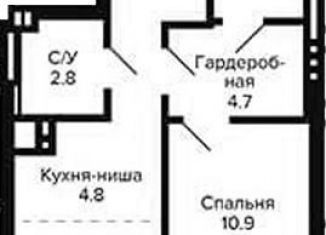 Продается 2-комнатная квартира, 42.8 м2, Новосибирск, Кировский район