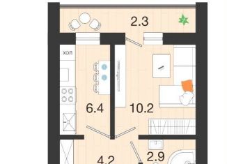 Продаю 1-комнатную квартиру, 26 м2, посёлок Голубево
