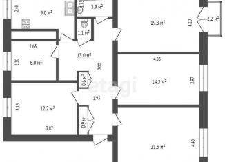 Продаю пятикомнатную квартиру, 102.1 м2, Хабаровский край, проспект Мира, 14