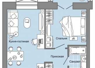 Продаю 2-комнатную квартиру, 41 м2, село Первомайский, улица Строителя Николая Шишкина, 11/4