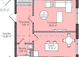 Продажа однокомнатной квартиры, 48.5 м2, Дагестан