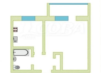 1-комнатная квартира на продажу, 32.5 м2, Тюменская область, Садовая улица, 135А