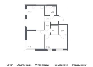 Продажа 2-ком. квартиры, 61.8 м2, Москва, жилой комплекс Квартал Герцена, к2