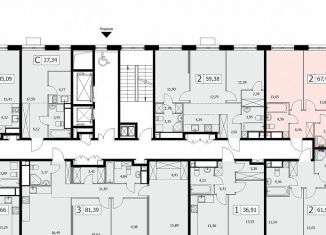 2-ком. квартира на продажу, 67.5 м2, Москва, ВАО, 3-я Гражданская улица, 21