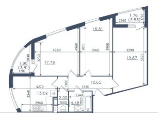 Продается 3-ком. квартира, 88.7 м2, Сестрорецк, ЖК Светлый Мир Внутри