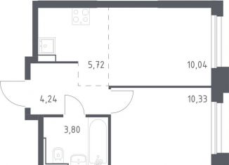 2-ком. квартира на продажу, 34.1 м2, Москва, район Бирюлёво Восточное, жилой комплекс Квартал Герцена, к2