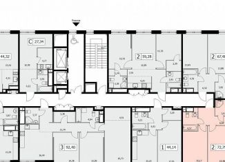 Продам двухкомнатную квартиру, 72.8 м2, Москва, ВАО, 3-я Гражданская улица, 21