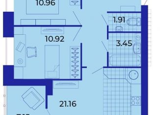 Продается 2-комнатная квартира, 67.9 м2, Брянск, Советский район