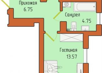 1-ком. квартира на продажу, 36.7 м2, Светлогорск