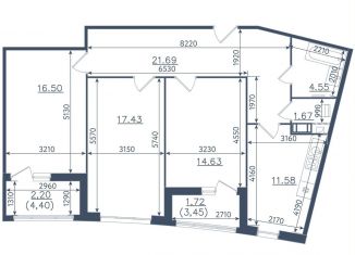 Продажа 3-ком. квартиры, 92 м2, Сестрорецк