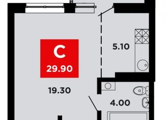 Продается квартира студия, 29.9 м2, Краснодар, Конгрессная улица, лит17