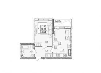 Продажа 1-комнатной квартиры, 38.3 м2, Сочи