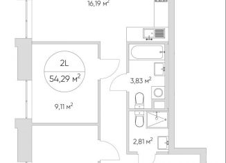 Продается 2-комнатная квартира, 54 м2, Москва, станция Калитники