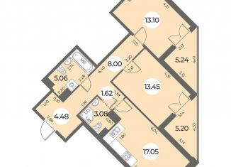 Продается 2-ком. квартира, 71 м2, Санкт-Петербург, муниципальный округ Южно-Приморский