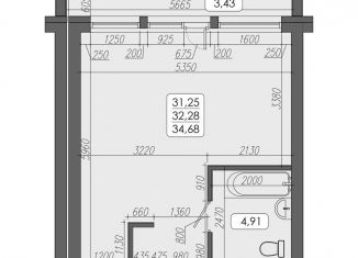 Продам 1-ком. квартиру, 32.3 м2, Владивосток, улица Мыс Кунгасный, 3Б