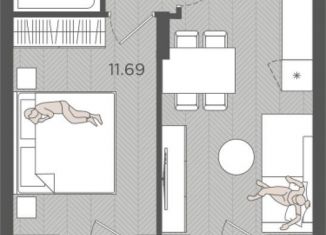 Продается 1-ком. квартира, 38.5 м2, Калининградская область, Батальная улица, 65Б