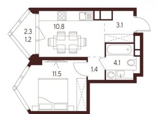 Продаю однокомнатную квартиру, 30.9 м2, Москва, Хорошевский район