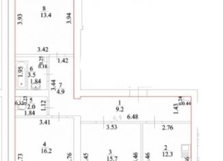 Трехкомнатная квартира на продажу, 77.2 м2, село Миловка, улица Довлатова, 2