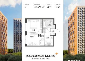 Продаю двухкомнатную квартиру, 32.8 м2, Калуга, Ленинский округ