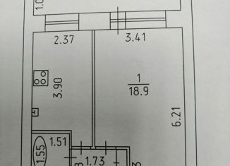 Однокомнатная квартира на продажу, 36.1 м2, Глазов, улица Будённого, 7