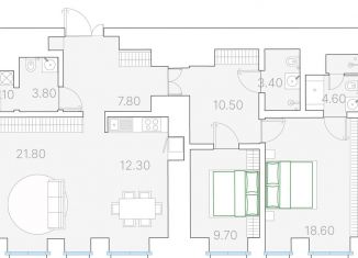 2-комнатная квартира на продажу, 95.6 м2, Москва, метро Новокузнецкая, Софийская набережная, 34с3