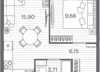 Продам 1-ком. квартиру, 35.4 м2, Санкт-Петербург, Московский район