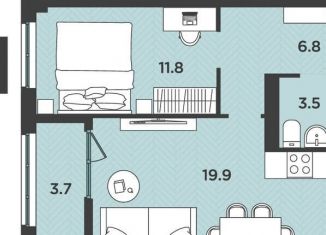 Продам 1-ком. квартиру, 43.9 м2, Архангельская область