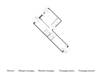 Продается 2-ком. квартира, 67.6 м2, село Лайково, микрорайон Город-событие, 54