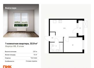 Продается 1-комнатная квартира, 32.9 м2, Ярославль, Фрунзенский район